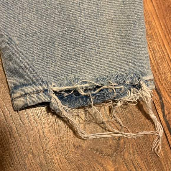 Pistola | Straight Leg Light Wash Button Fly Cropped Jeans - Picture 8 of 12